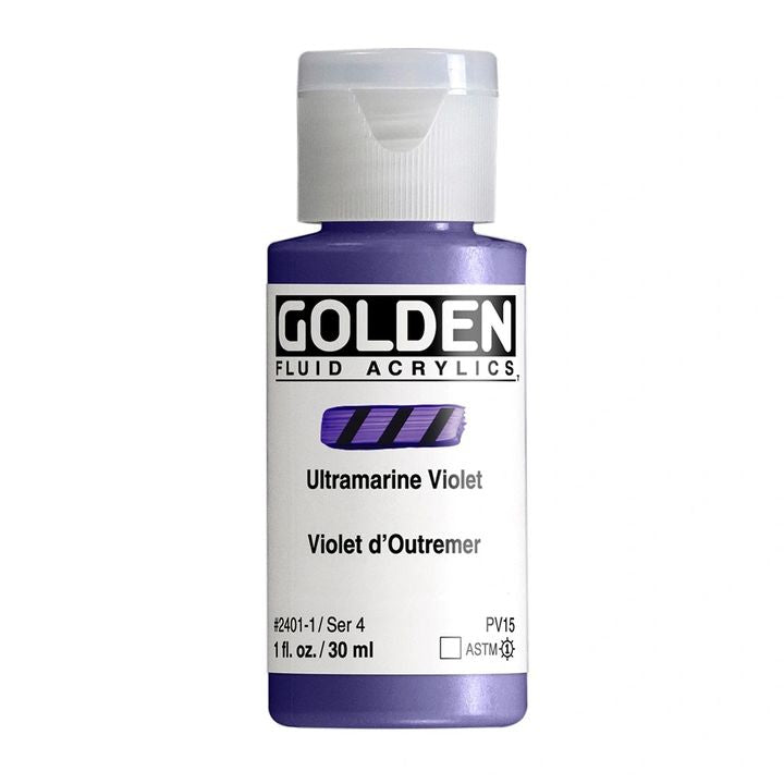 GOLDEN tečna akrilna boja 118 ml – 2401 ultramarin ljubičasta