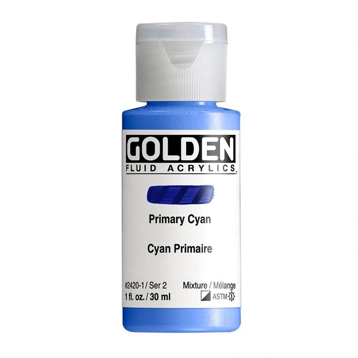 GOLDEN tečna akrilna boja 118 ml – 2420 cijan