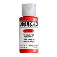 GOLDEN tečna akrilna boja 118 ml – 2425 kadmijum srednje crvena nijansa