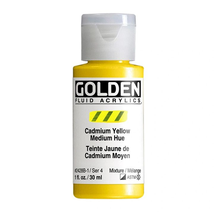 GOLDEN tečna akrilna boja 118 ml – 2428 kadmijum srednje žuta nijansa