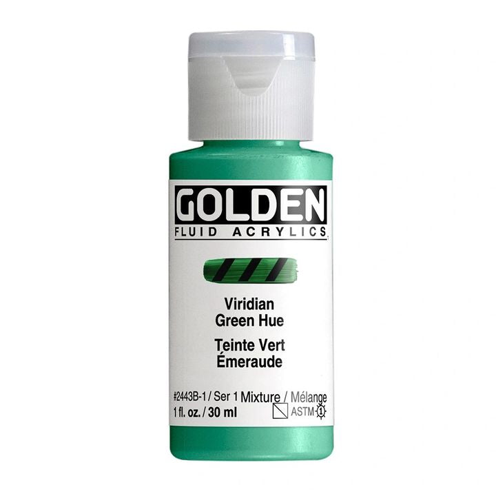 GOLDEN tečna akrilna boja 118 ml – 2443 viridian zelena nijansa
