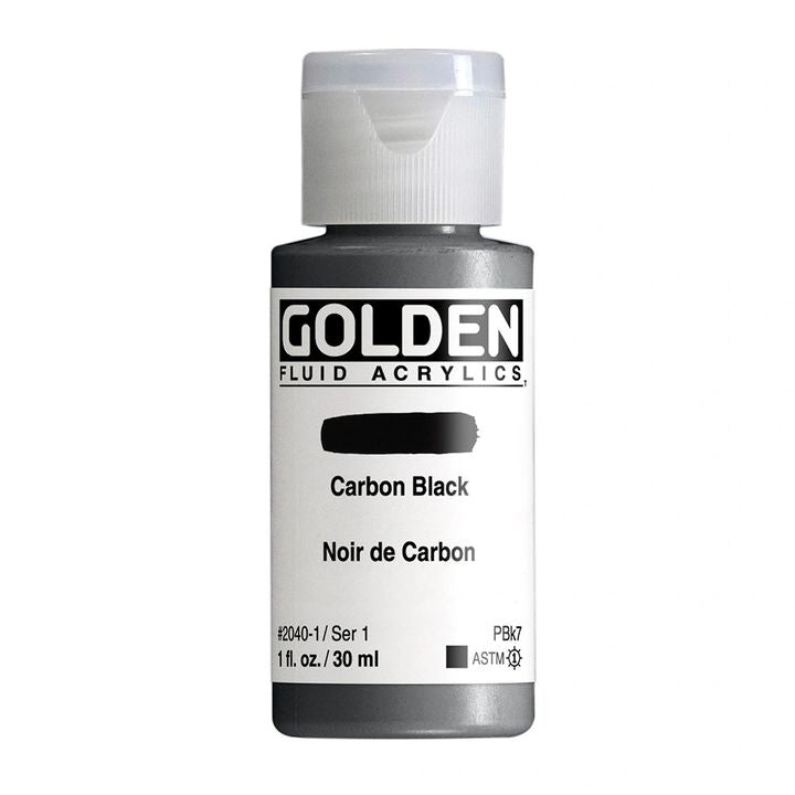 GOLDEN tečna akrilna boja 30 ml – 2040 čađa