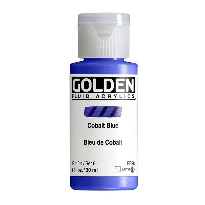 GOLDEN tečna akrilna boja 30 ml – 2140 kobalt plava