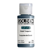 GOLDEN tečna akrilna boja 30 ml – 2144 kobalt tirkiz
