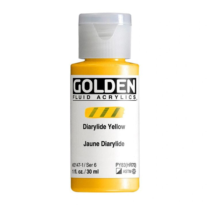 GOLDEN tečna akrilna boja 30 ml – 2147 pigment žuti