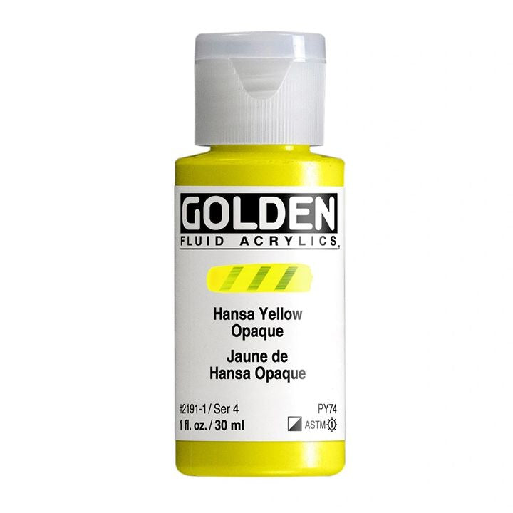GOLDEN tečna akrilna boja 30 ml – 2191 hansa žuta neprozirna