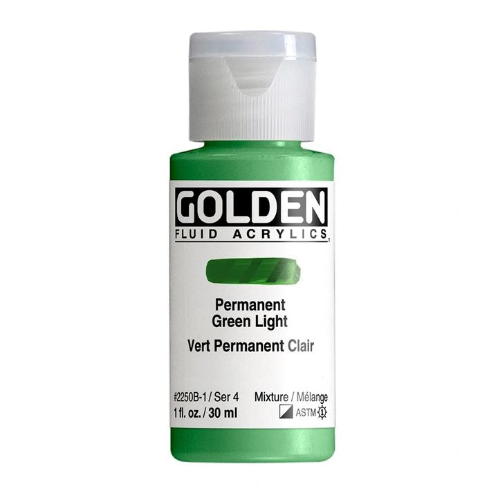 GOLDEN tečna akrilna boja 30 ml – 2250 trajno svetlo zeleno