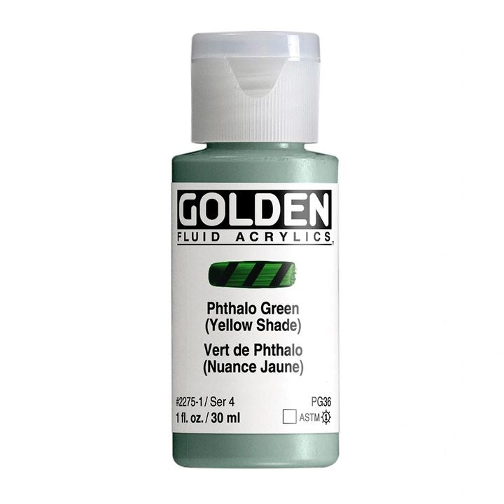 GOLDEN tečna akrilna boja 30 ml – 2275 ftalo zelena (žuta nijansa)