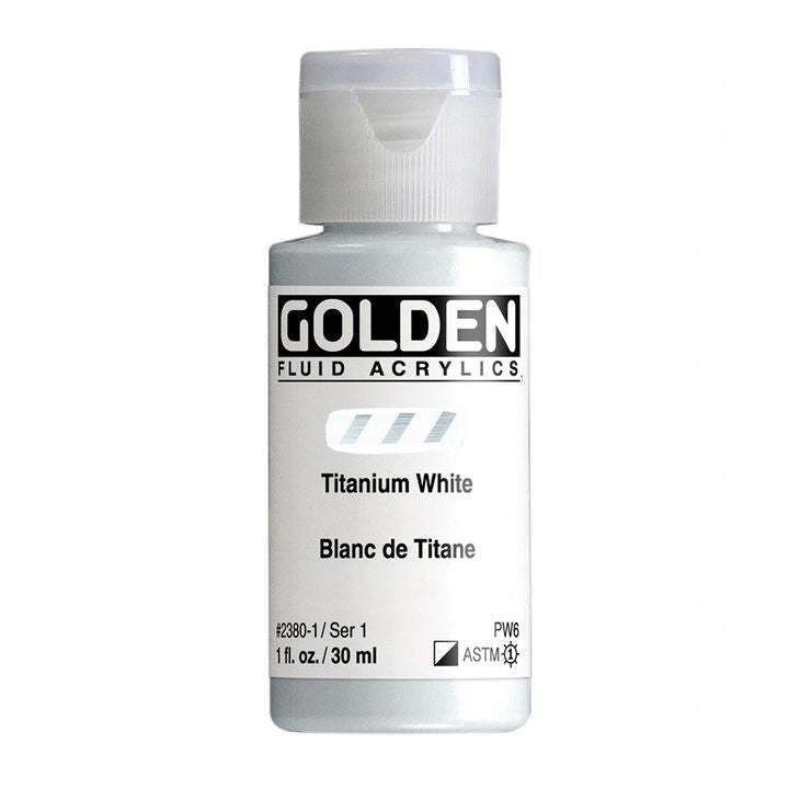 GOLDEN tečna akrilna boja 30 ml – 2380 titanijum bela