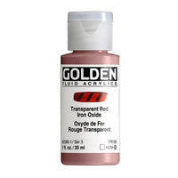 GOLDEN tečna akrilna boja 30 ml – 2385 providni gvozdeni oksid crveni