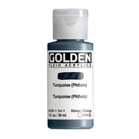 GOLDEN tečna akrilna boja 30 ml – 2390 tirkiz (ftalo)