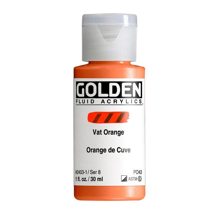 GOLDEN tečna akrilna boja 30 ml – 2403 vat narandžasta