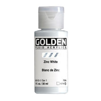 GOLDEN tečna akrilna boja 30 ml – 2415 cink belo