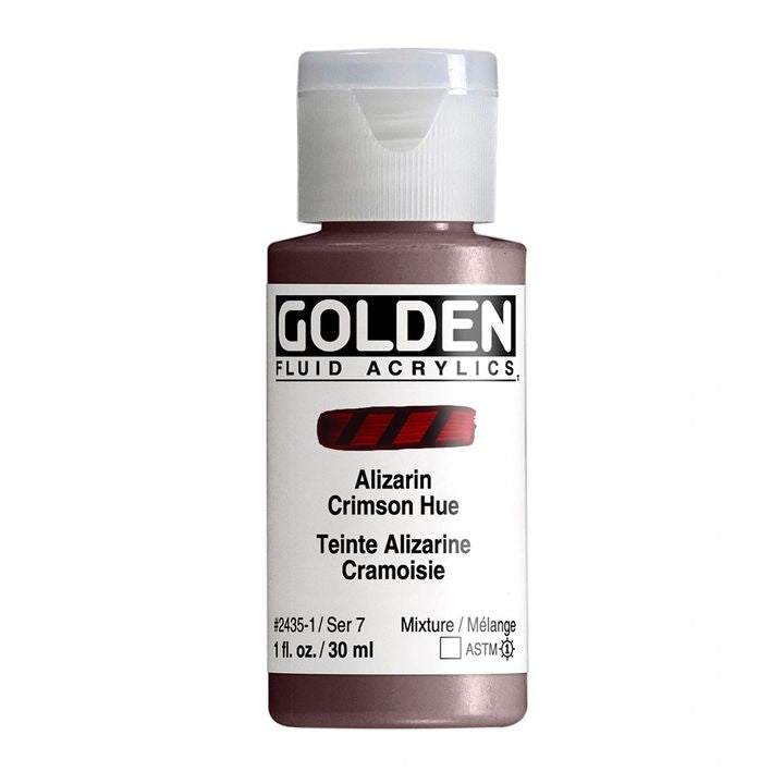 GOLDEN tečna akrilna boja 30 ml – 2435 alizarin grimizna nijansa