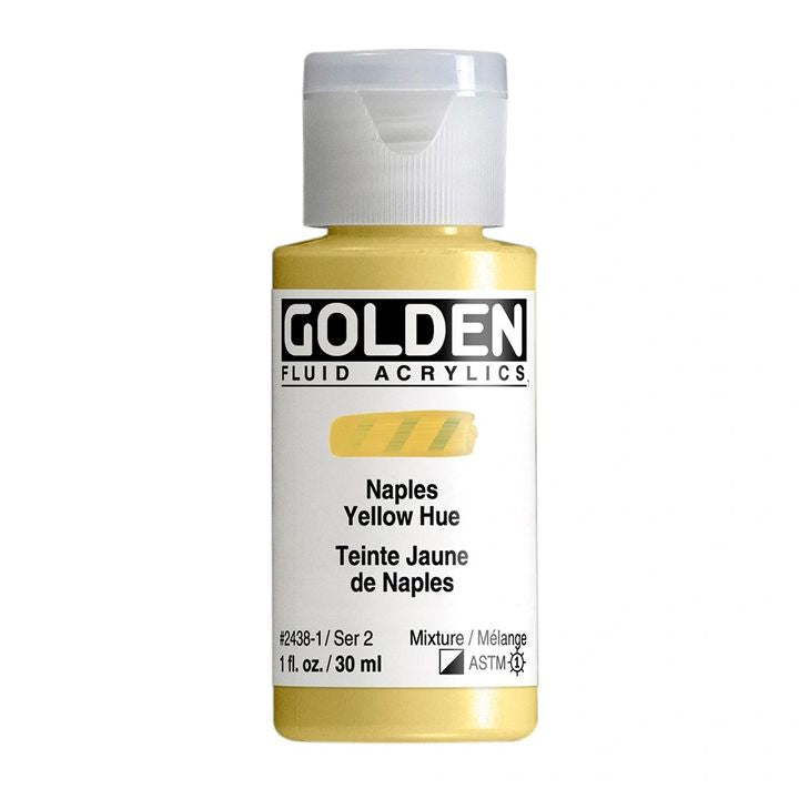 GOLDEN tečna akrilna boja 30 ml – 2438 neapolis žuta nijansa