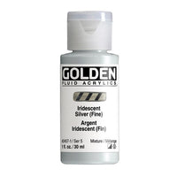 GOLDEN Fluid Iridescent Akrilna boja – 2457 srebra