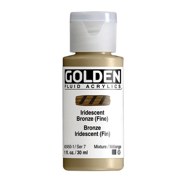 GOLDEN tečna iridescentna akrilna boja 30 ml – 2450 bronza