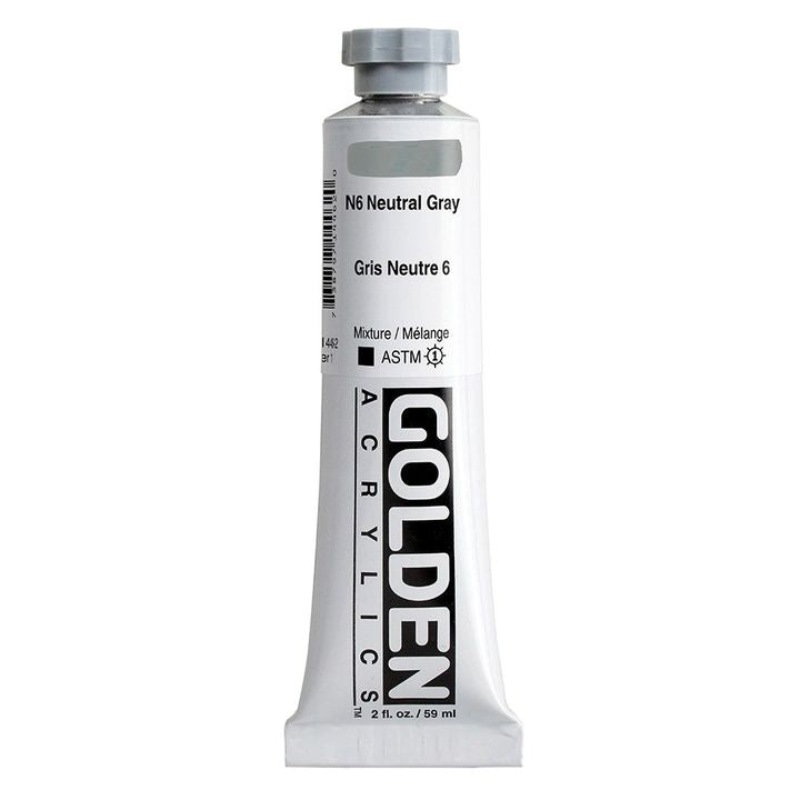 GOLDEN Heavi Bodi Akrilna boja 148 ml – 1446 neutralno siva N6