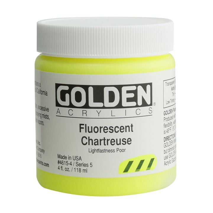 GOLDEN Heavi Bodi Fluorescentna akrilna boja – 4615 Chartreuse žuta