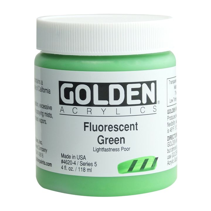 GOLDEN Heavi Bodi Fluorescentna akrilna boja – 4620 zelena