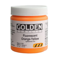 GOLDEN Heavi Bodi Fluorescentna akrilna boja – 4640 narandžasto-žuta