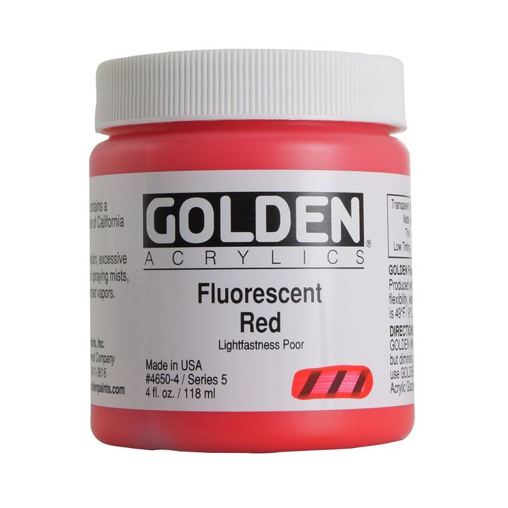GOLDEN Heavi Bodi Fluorescentna akrilna boja – 4650 crvena