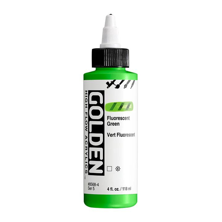 GOLDEN High Flov Fluorescentna akrilna boja 118 ml – 8568 Green
