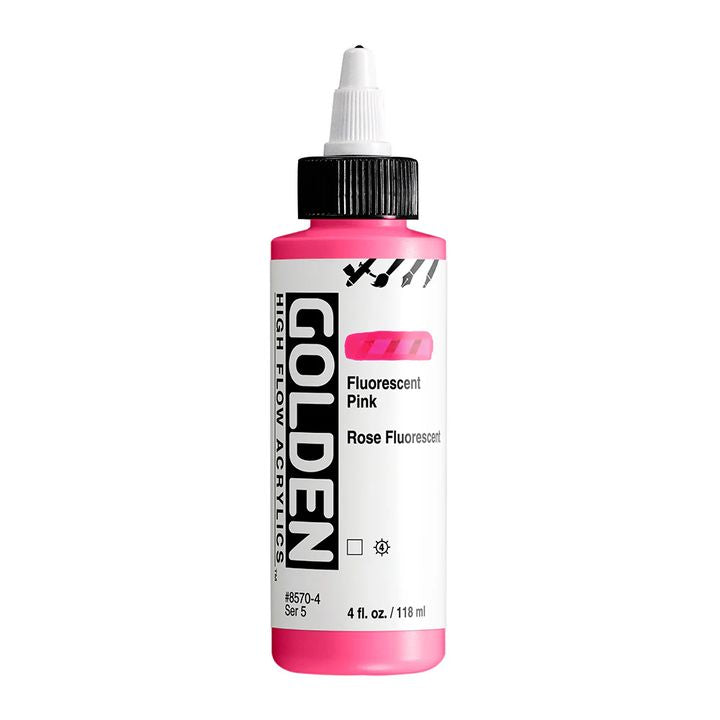 GOLDEN High Flov Fluorescentna akrilna boja 118 ml – 8570 Pink