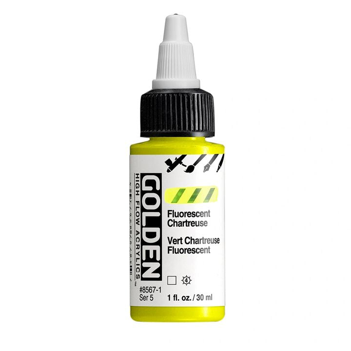 GOLDEN High Flov Fluorescentna akrilna boja 30 ml – 8567 Chartreuse