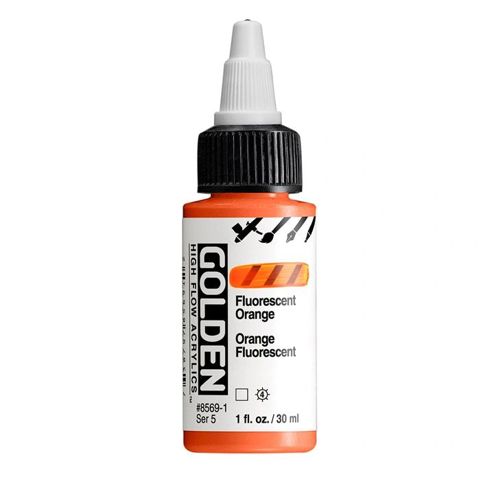GOLDEN High Flov Fluorescentna akrilna boja 30 ml – 8569 Orange