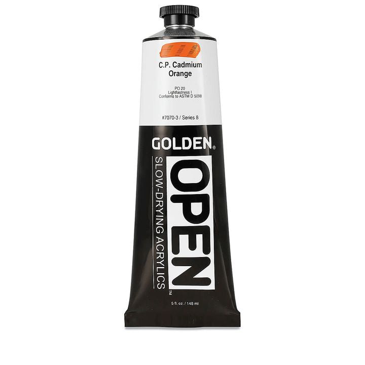 GOLDEN OPEN akrilna boja koja se sporo suši 148 ml – 7070 Kadmijum narandžasta