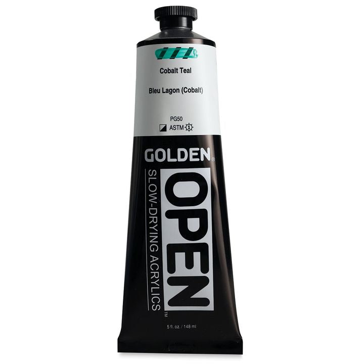 GOLDEN OPEN akrilna boja koja se sporo suši 148 ml – 7145 Cobalt Teal