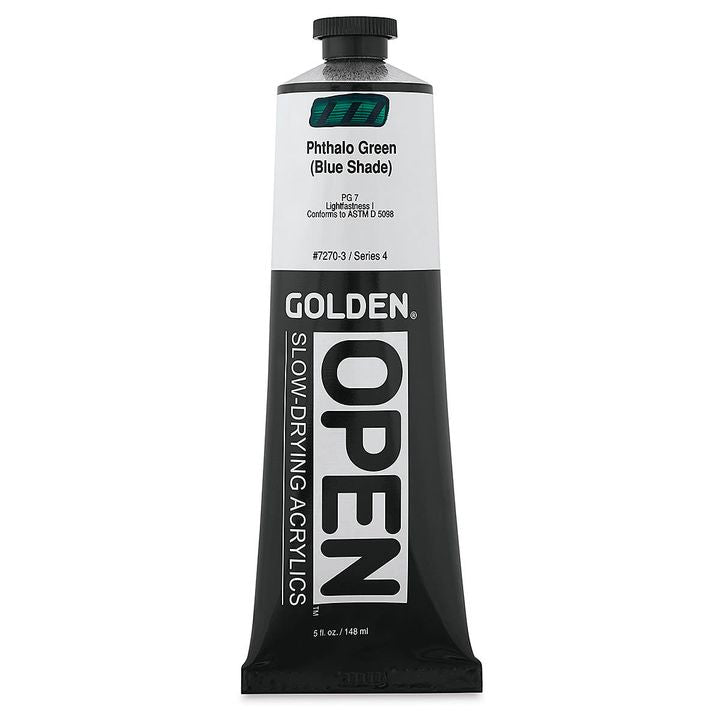 GOLDEN OPEN akrilna boja koja se sporo suši 148 ml – 7270 Ftalocianin zelena (plava nijansa)
