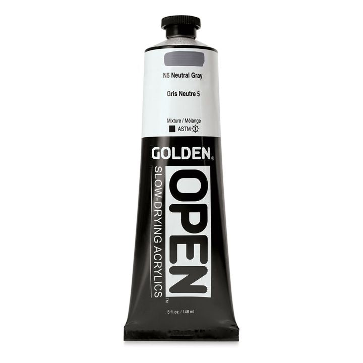 GOLDEN OPEN akrilna boja koja se sporo suši 148 ml – 7445 N5 neutralno siva