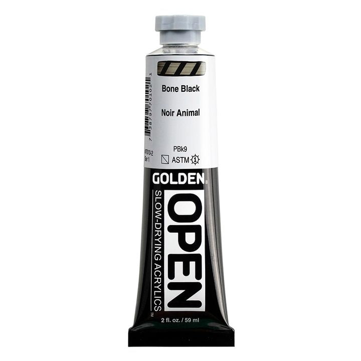 GOLDEN OPEN akrilna boja koja se sporo suši 59 ml – 7010 Bone Black