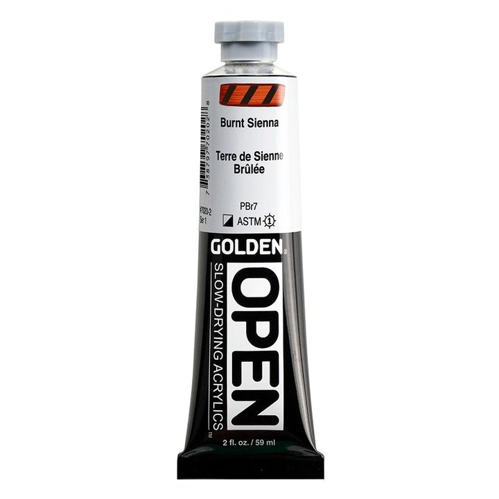 GOLDEN OPEN akrilna boja koja se sporo suši 59 ml – 7020 Spaljena Sijena