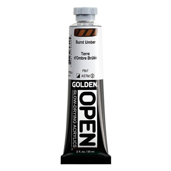 GOLDEN OPEN akrilna boja koja se sporo suši 59 ml – 7030 Spaljena Umbra