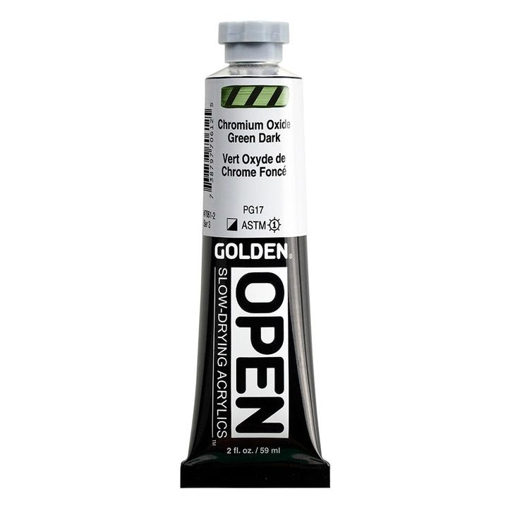 GOLDEN OPEN akrilna boja koja se sporo suši 59 ml – 7061 Chromium Okide Green Tamno