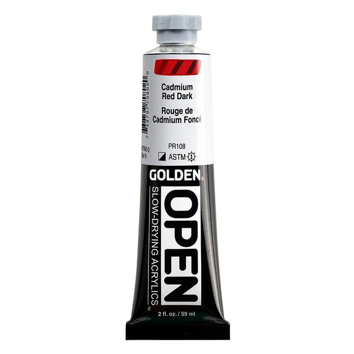 GOLDEN OPEN akrilna boja koja se sporo suši 59 ml – 7080 Kadmijum crvena tamna