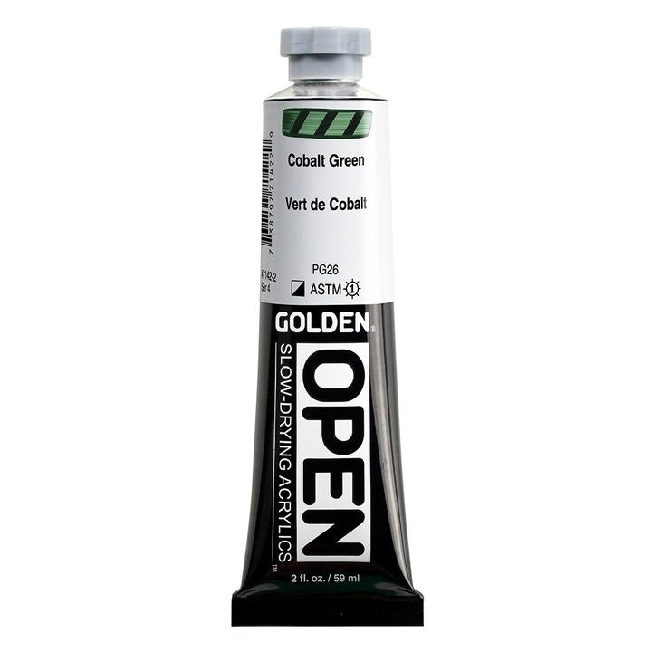 GOLDEN OPEN akrilna boja koja se sporo suši 59 ml – 7142 Kobalt zelena