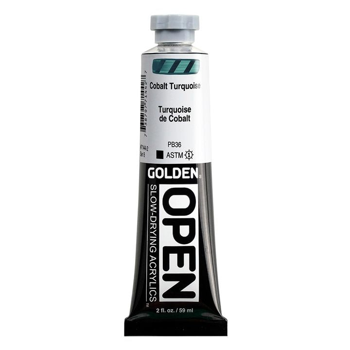 GOLDEN OPEN akrilna boja koja se sporo suši 59 ml – 7144 Kobalt tirkizna