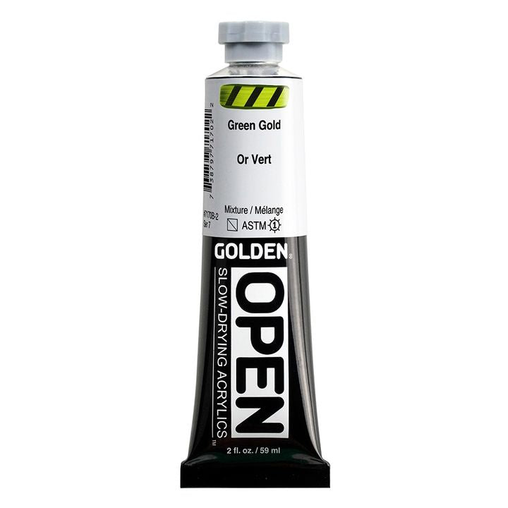 GOLDEN OPEN akrilna boja koja se sporo suši 59 ml – 7170 Green Golden