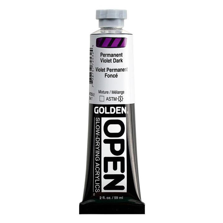 GOLDEN OPEN akrilna boja koja se sporo suši 59 ml – 7253 Permanent Purple Dark