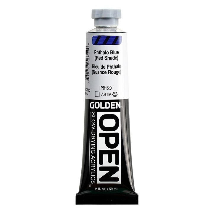 GOLDEN OPEN akrilna boja koja se sporo suši 59 ml – 7260 Ftalocianin plava (crvena nijansa)