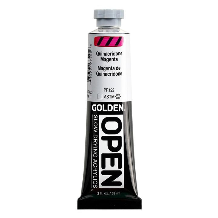 GOLDEN OPEN akrilna boja koja se sporo suši 59 ml – 7305 Kuinacridone Magenta