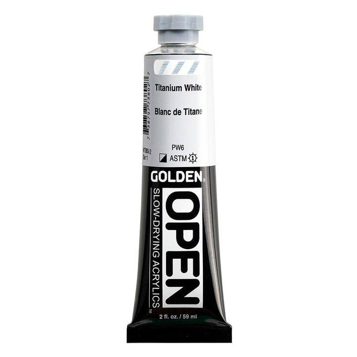 GOLDEN OPEN akrilna boja koja se sporo suši 59 ml – 7380 Titanijum bela