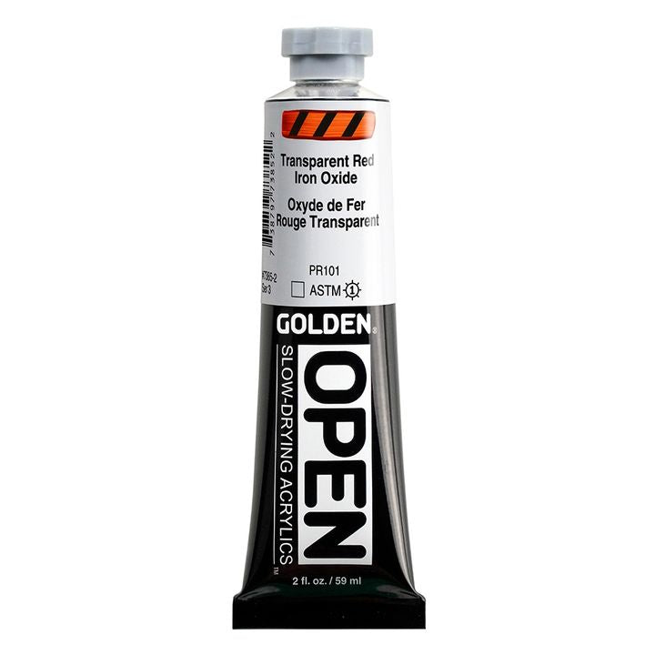 GOLDEN OPEN akrilna boja koja se sporo suši 59 ml – 7385 Providni crveni gvožđe oksid