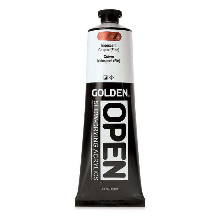 GOLDEN OPEN akrilna boja koja se sporo suši iridescentna 148 ml – 7482 Medena Jemna