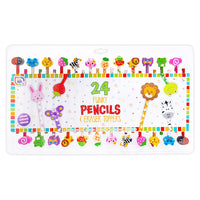Set olovaka za bojenje sa veselim gumicama 24 kom