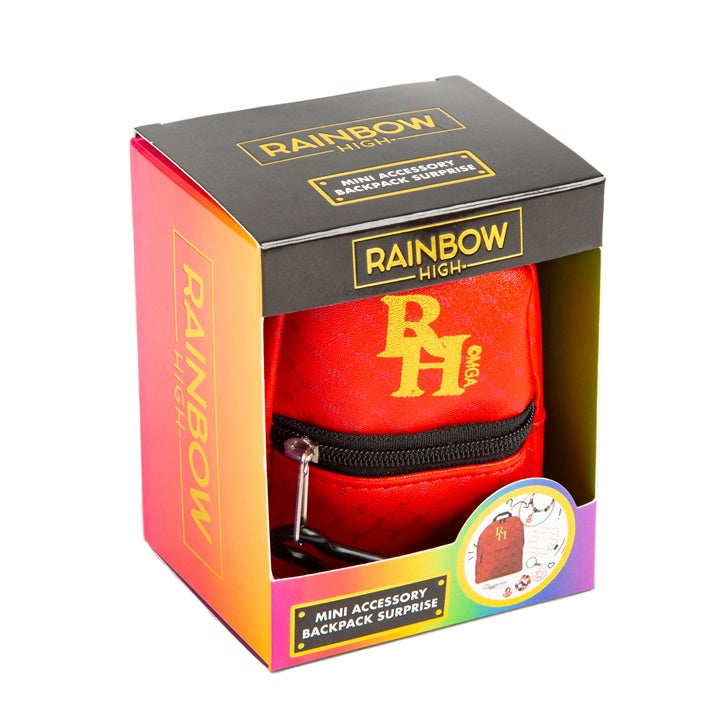 Mini ranac sa dodacima RAINBOW HIGH crveni
